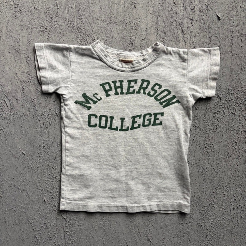 Denim & Dungaree T-Shirt XS 110CM Gray McPherson College Japan Baby Tee
